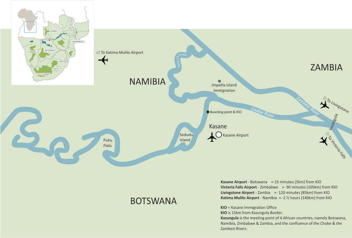 harta kasane, Botswana
