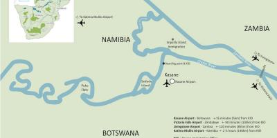 Harta kasane, Botswana