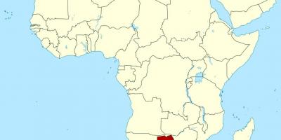 Harta Botswana pe lume