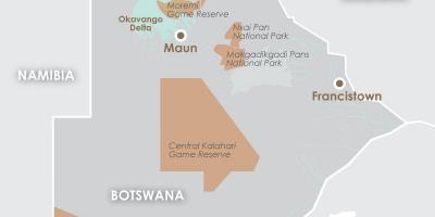Harta maun, Botswana